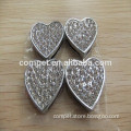 18 mm DIY stone slide charms heart shape stone changeable .